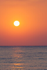 sunrise above the Mediterranean sea