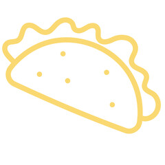 taco doodle icon
