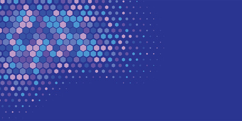 Obraz premium Geometric abstract Hexagon Two Color Background