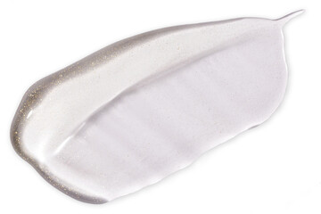 Clear gel smear isolated on white. PNG with transparent background.