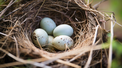 Obraz premium nest with eggs