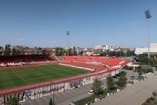 Novi Sad, Serbia 01.10.2023 Stadium of the football club Vojvodina