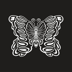 Javanese butterfly icon vector image illustration
