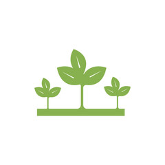 Nature leaf vector logo template design  . Nature icon illustration