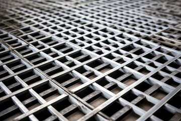 A detailed shot of a metal grate