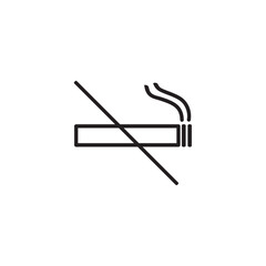 Not smoke icon vector design illustration