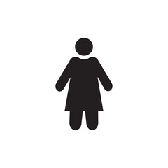 Obraz premium Icon user women. Family graphic icon. 