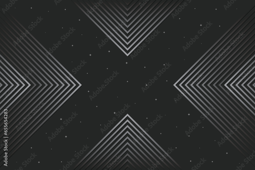 Poster silver gray abstract background with overlapping layers on dark space and letter x effect. a modern 