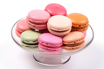 Obraz premium colorful macaroons isolated on white
