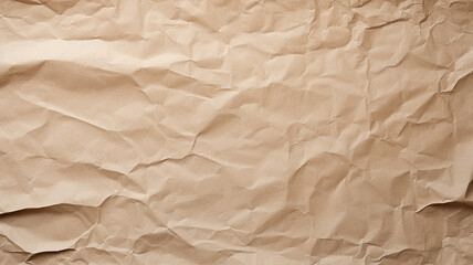 Obraz premium Brown crumpled paper texture for background