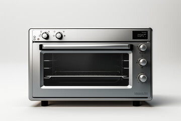 Electric oven isolated on a white background. 3d render illustration.
