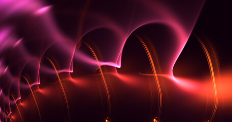 3D manual rendering abstract fantasy light fractal background