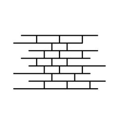 Hand drawn ink brick wall vector