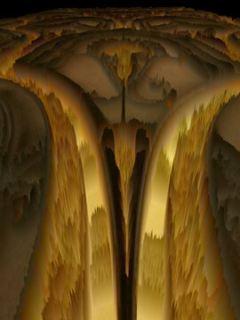 metallic bronze and golden brown arched structure pattern and creative designs