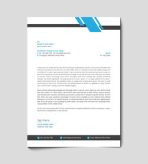Letterhead design template