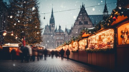 Fototapeta na wymiar Merry Christmas and Happy New Year Market background