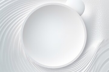 An abstract white background with a circular design