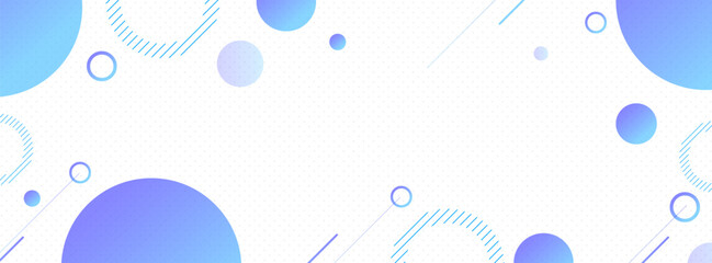 banner background. colorful, circle blue transparent abstract memphis , slash effect gradation .trendy .modern. eps 10