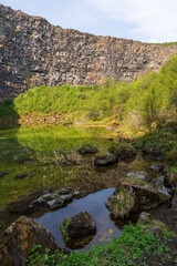 The Asbyrgi Canyon in north Iceland