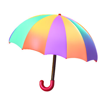 a colorful umbrella.