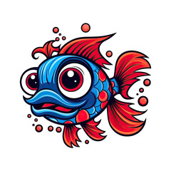 Cartoon Fish Festival: A Splash of Colorful Marine Joy