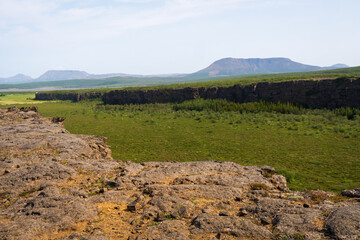 The Asbyrgi Canyon in north Iceland