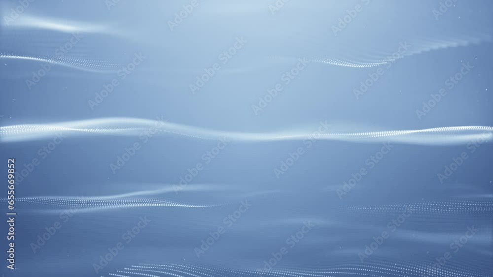 Sticker elegant clean wave dot lines abstract background