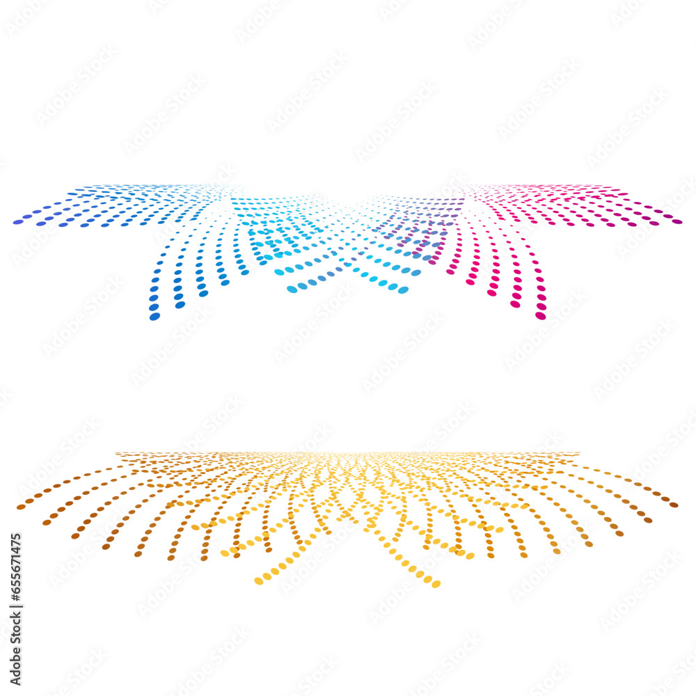 Poster set design element circle. isolated bold vector colors golden ring from. abstract glow wavy stripes 