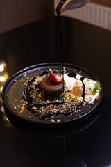 cake with chocolate