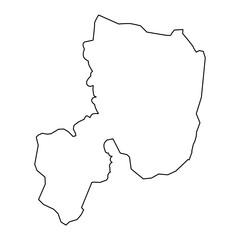 Salyan district map, administrative division of Azerbaijan.