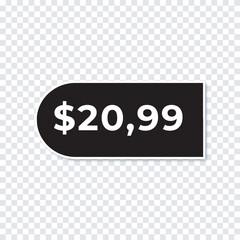modern black tag price mock up design template eps file editable black and black price tag mock up
