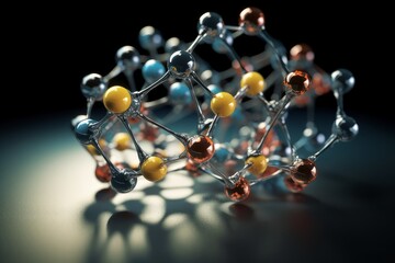 The three-dimensional structure of a protein model