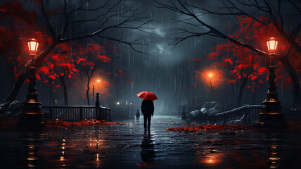 View of Paris in autumn