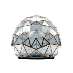 Geodesic dome isolated on transparent background