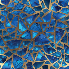 3d illustration of an abstract background of digital art and modern 3d illustration of an abstract background of digital art and modern 3d rendering of blue mosaic background