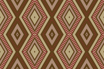 Ikat Damask Paisley Embroidery Background. Ikat Prints Geometric Ethnic Oriental Pattern traditional.aztec Style Abstract Vector illustration.design for Texture,fabric,clothing,wrapping,sarong.