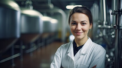 Fototapeta premium Food factory inspector