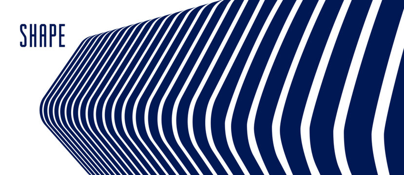 Geometric backgrounds with minimal parallel 3D lines vector abstract illustration, dimensional design cool element, funky style layout for ads posters banners and covers.