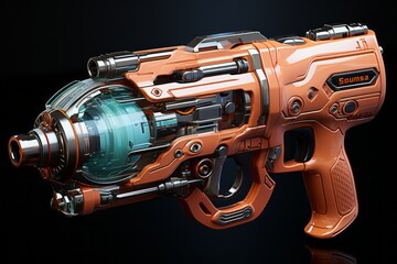 futuristic pistol design