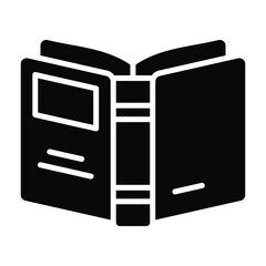 Grab this creatively designed icon of book, download this premium vector