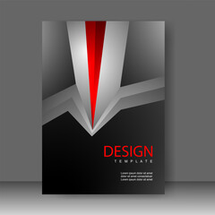 Book cover design modern technology style. Annual report. Brochure template, catalog. Simple Flyer promotion. magazine. Vector illustration