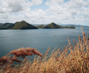 Yachts anchoring in famous Rodney Bay, Saint Lucia, West indies