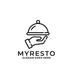 Fototapeta premium Restaurant logo design vector illustration