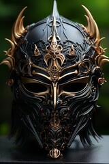 Naklejka premium dark fantasy knight's helmet 