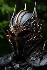 dark fantasy knight's helmet 