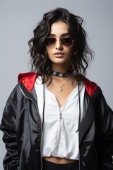 Bold Indian Trendsetter Sporting Edgy Streetwear Fashion Making Virtual Urban Style Statement