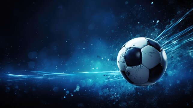 Football or soccer ball background
