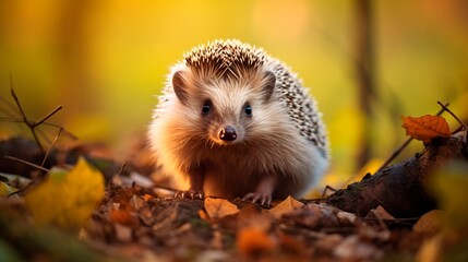 Fototapeta premium Hedgehog in the forest