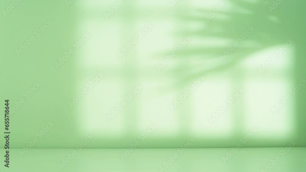 Poster empty room with a window shadow