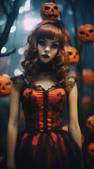 Chic Skeleton: A Stylish Twist on Halloween Glamour, Generative AI